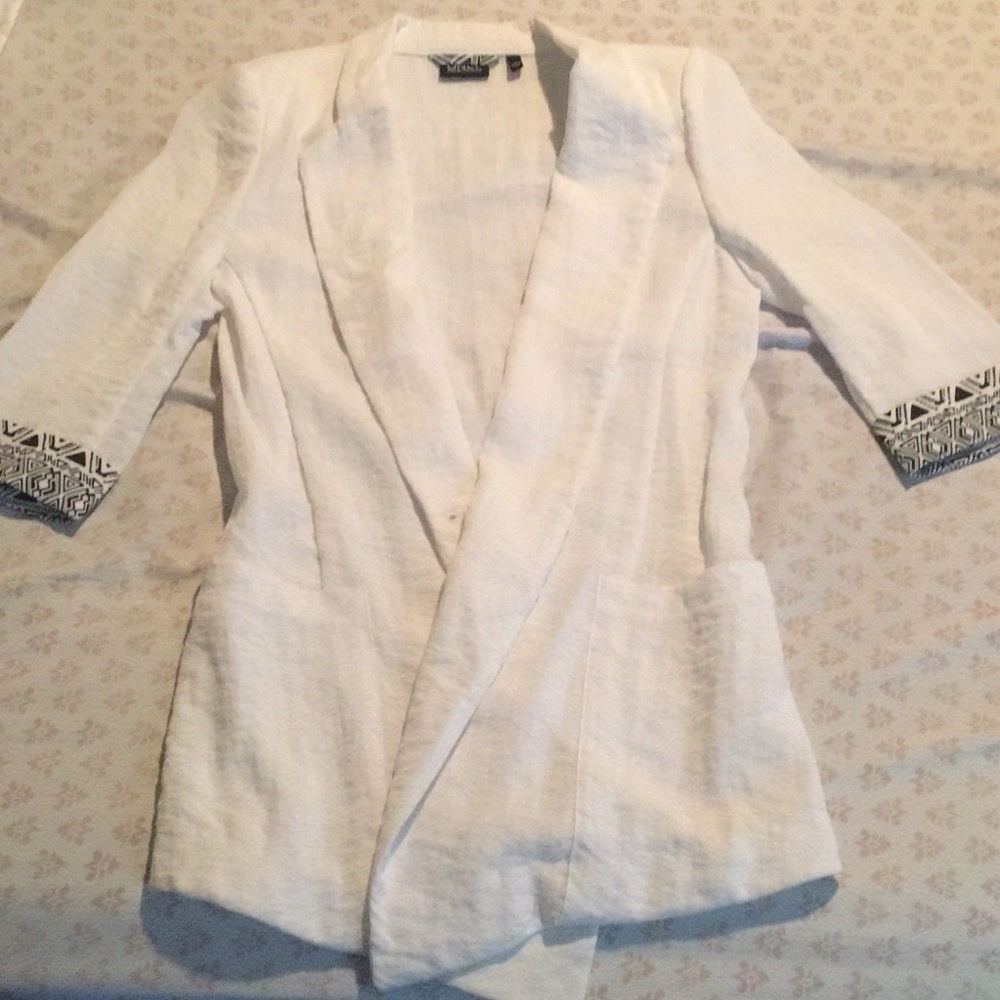 White business casual blazer